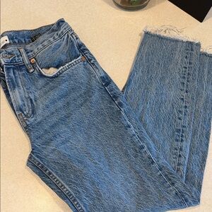 Zara Denim Blue Straight Leg Jeans